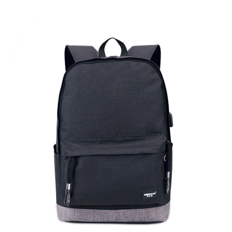 2023 Heather Polyester 15" Business Laptop Backpacks with USB