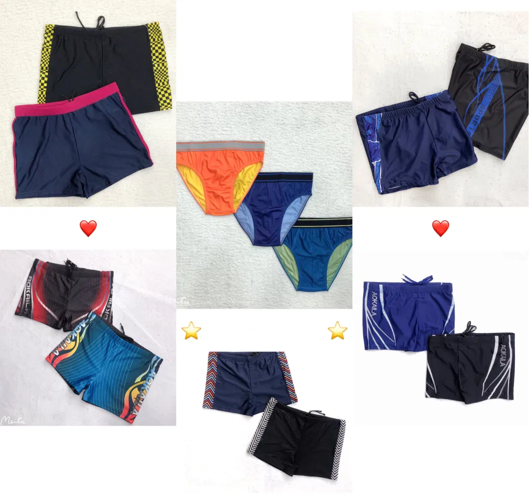 Mens Boys Swimwear Swim Trunks Surf Shorts Printing Swimsuit Nylon Spandex