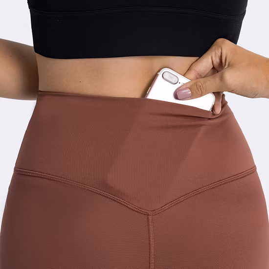 Color sólido Thni pantalones casuales de lino y algodón Leggings de mujer