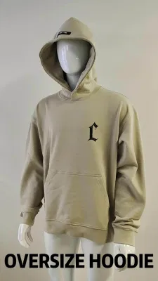 Sudadera con capucha extragrande de tejido polar con manga raglán y logotipo personalizado esencial de lujo, 80% algodón, 20% poliéster