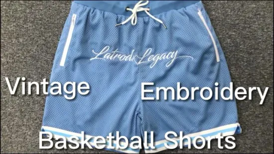 Venta al por mayor de camiseta de baloncesto para hombre, impresión sublimada personalizada, diseño de ropa deportiva, logotipo bordado, pantalones cortos deportivos de baloncesto de malla informal